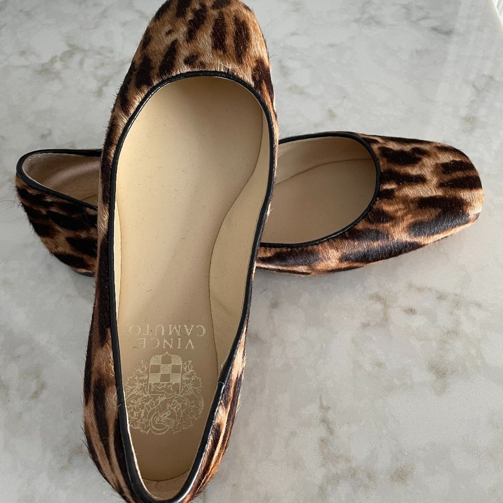 Vince Camuto animal print ballerina flats